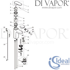 Ideal Standard Moments Basin Mixer Bathroom Tap Spare Parts - IDL DV 258